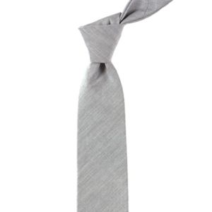 The Tie Bar Cotton Tie in Light Grey